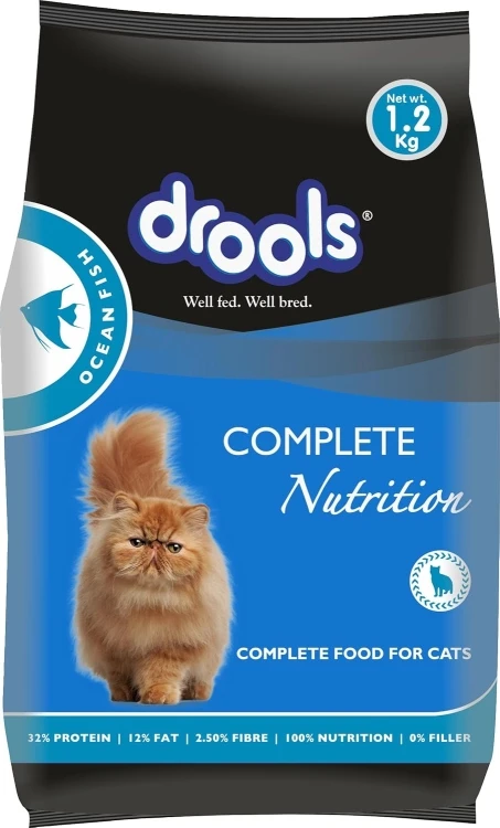 Drools Dry Cat Food for Adult Cats Ocean Fish, 1.2 kg