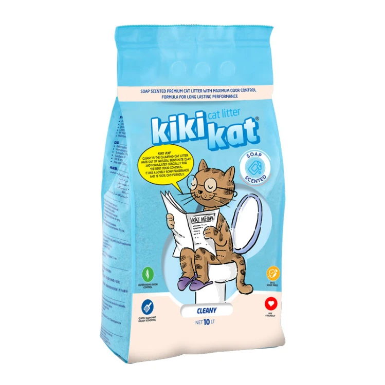 Kiki Cat Bentonite White Clumping Cat Litter - Clean - Scented Soap - 20L