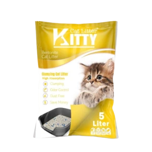رمل قطط Kitty 5L برائحة الليمون