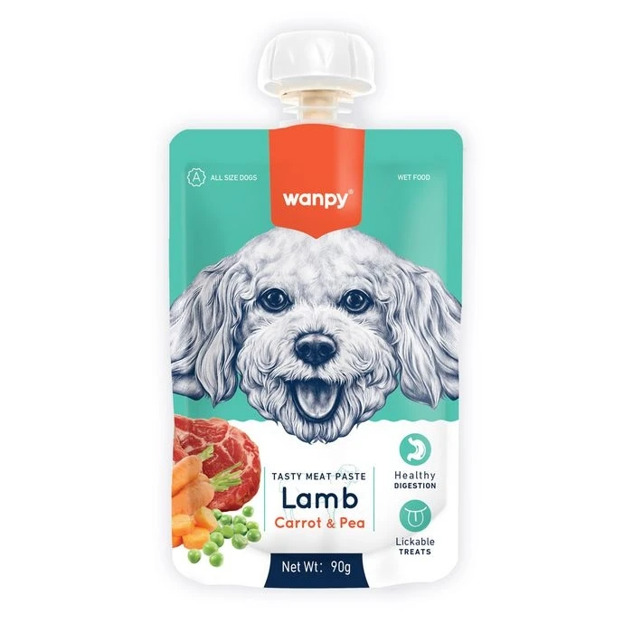 Wanby Delicious Lamb Paste with Carrots and Peas for Dogs 90g