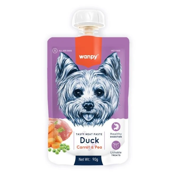 Wanby Duck Meat Paste with Carrots and Peas for Dogs, 90g