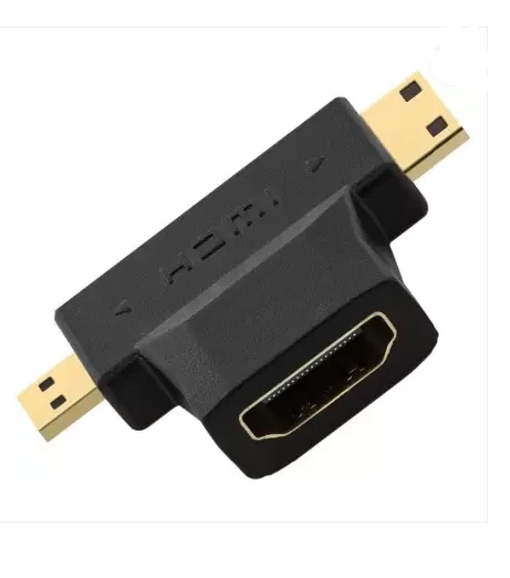 محول 3 في 1 مايكرو وميني HDMI ذكر إلى HDMI أنثى من RETRACK