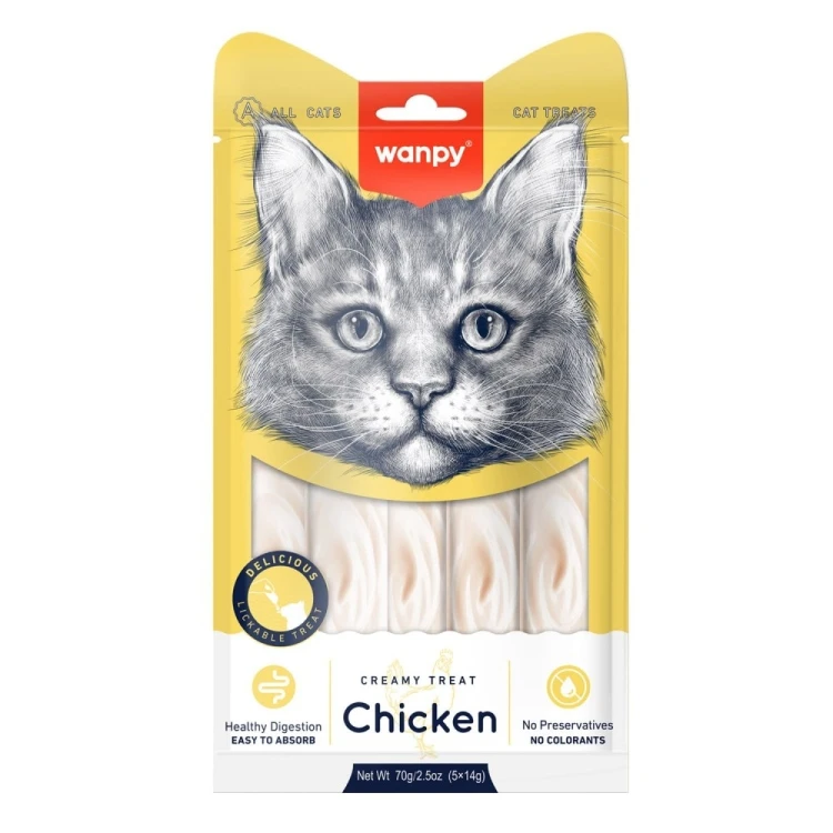 Wanby - Delicious Cat Treats - Chicken (14g x 5)