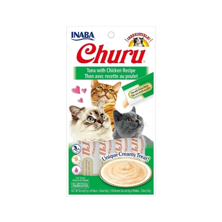 Inaba Churu Chicken and Tuna Cat Treats