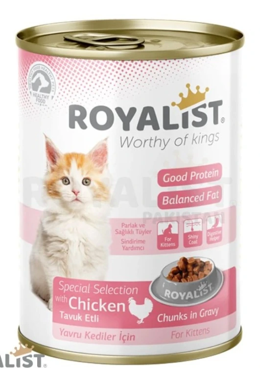 Royalist قطعة دجاج رطبة للقطط الصغيرة