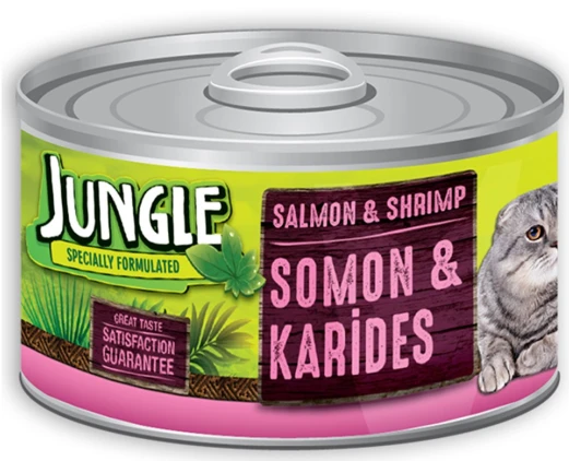 Jungle with salmon and shrimp