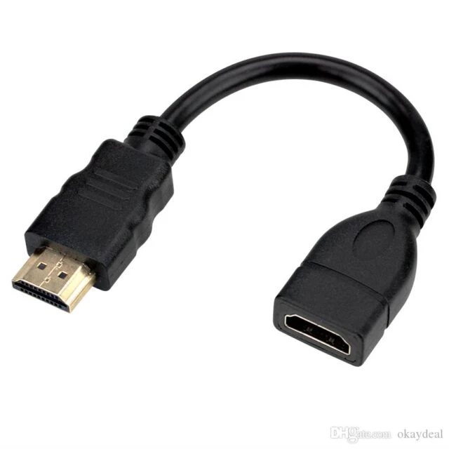 كابل تمديد HDMI من ذكر إلى أنثى