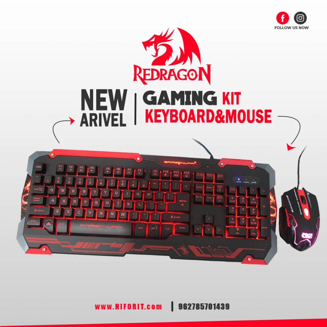 مجموعة لوحة المفاتيح والماوس Dragonwar GKM-001 SENCAIC