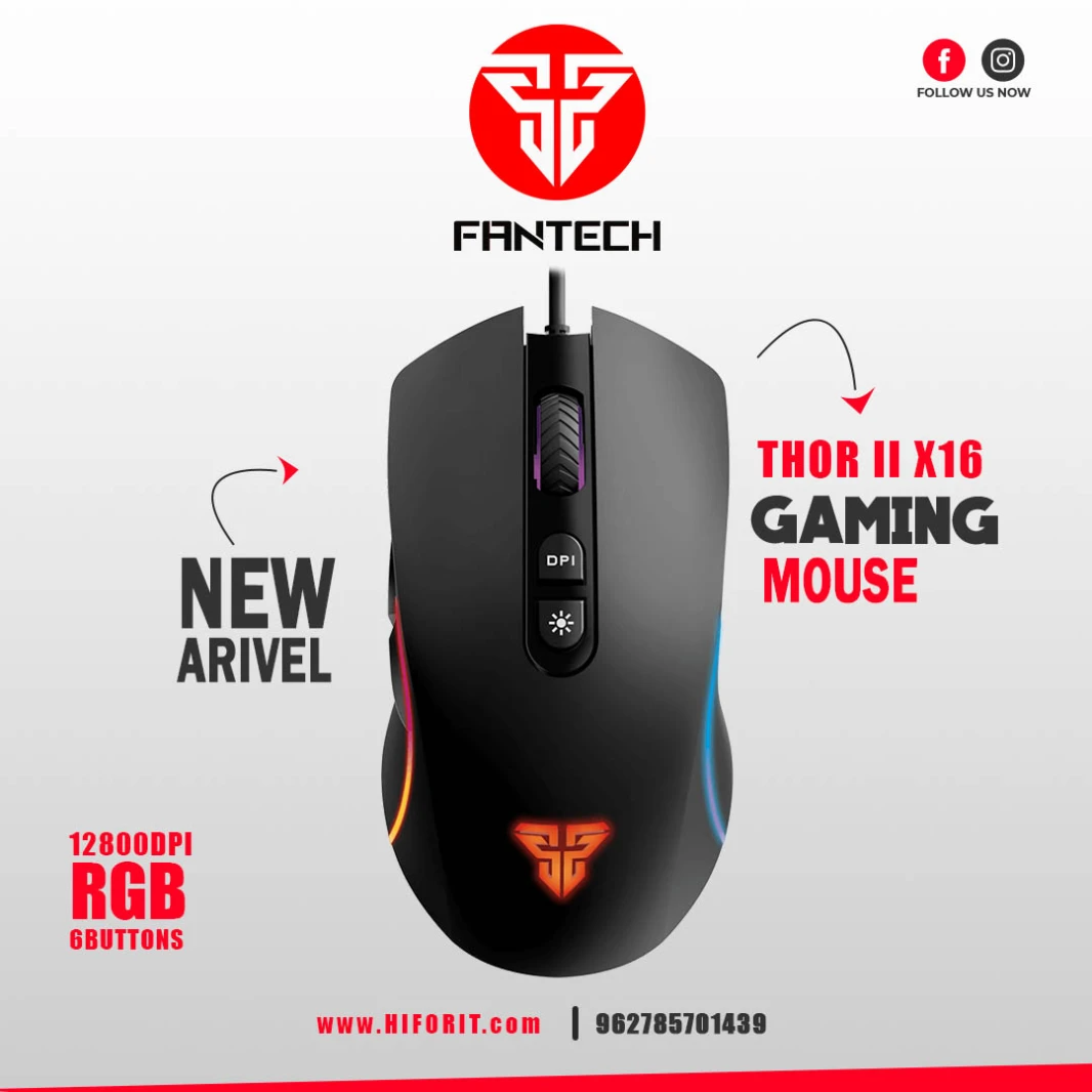 ماوس الألعاب FANTECH X16 THOR II V2 RGB