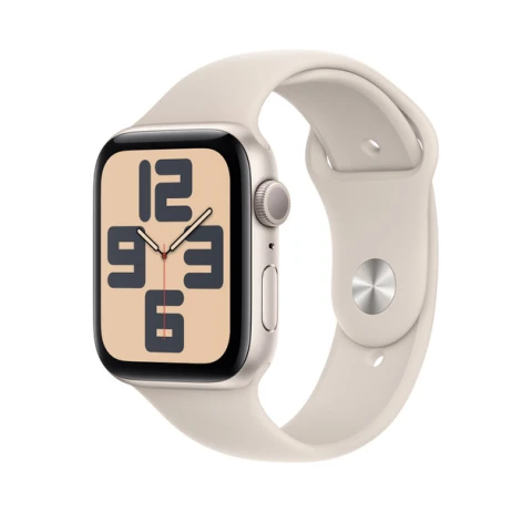 سوار رياضي لساعة Apple Watch SE - Starlight، مقاس 44 مم