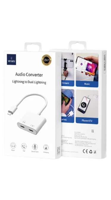 محول WiWU LT01 Plus Lightning إلى Lightning مزدوج