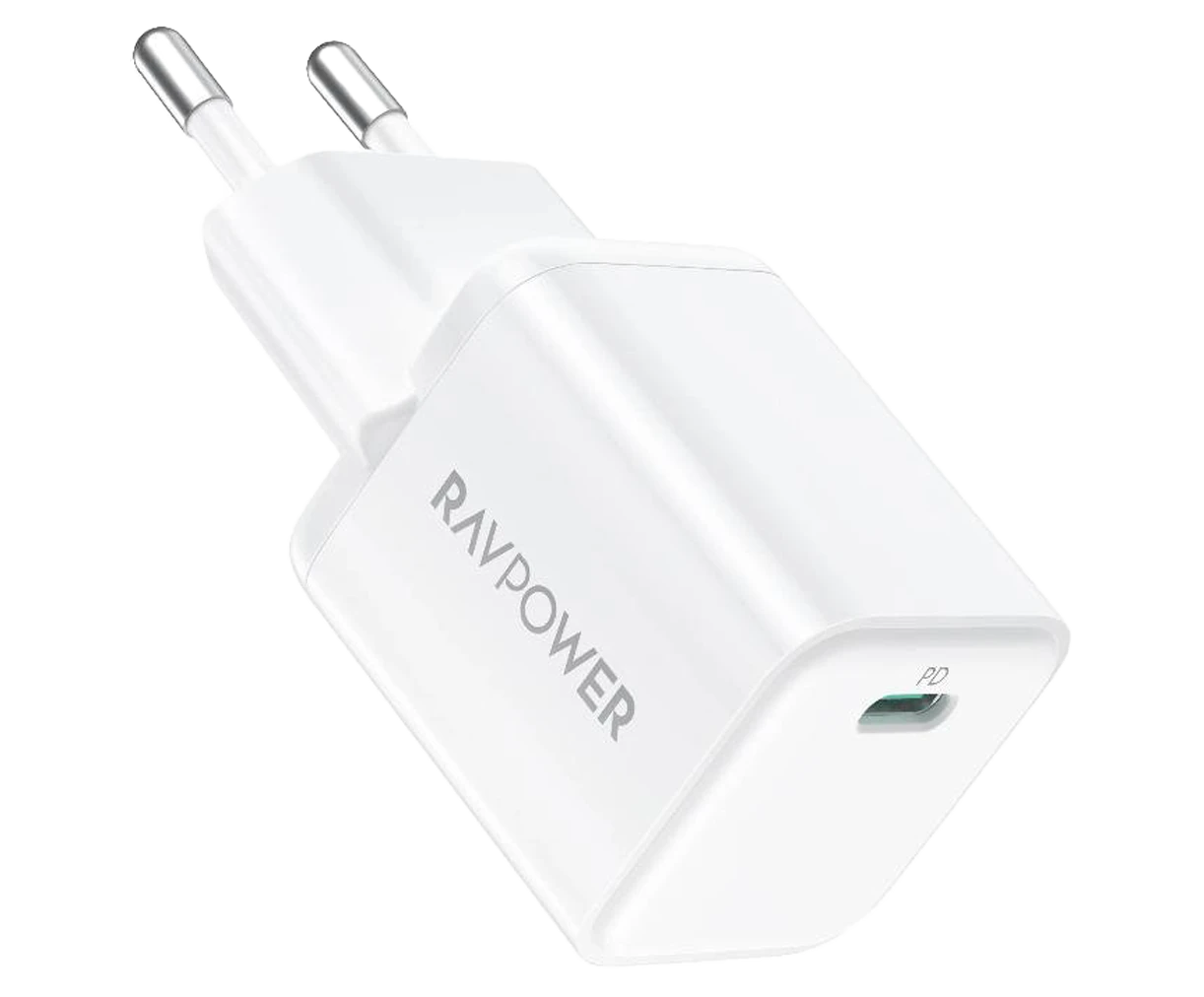 شاحن حائط RAVPower RP-PC1040 PD 20W كابل USB-C Lightning بطول 1 متر