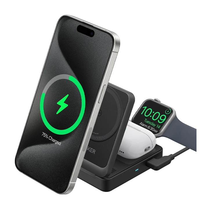 Anker MagGo 3 in 1 Wireless Charging Foldable Station 15W