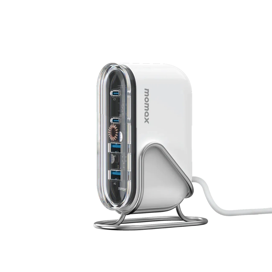 شاحن Momax UM53 1-Charge Flow ذو 4 منافذ GaN بقوة 80 وات