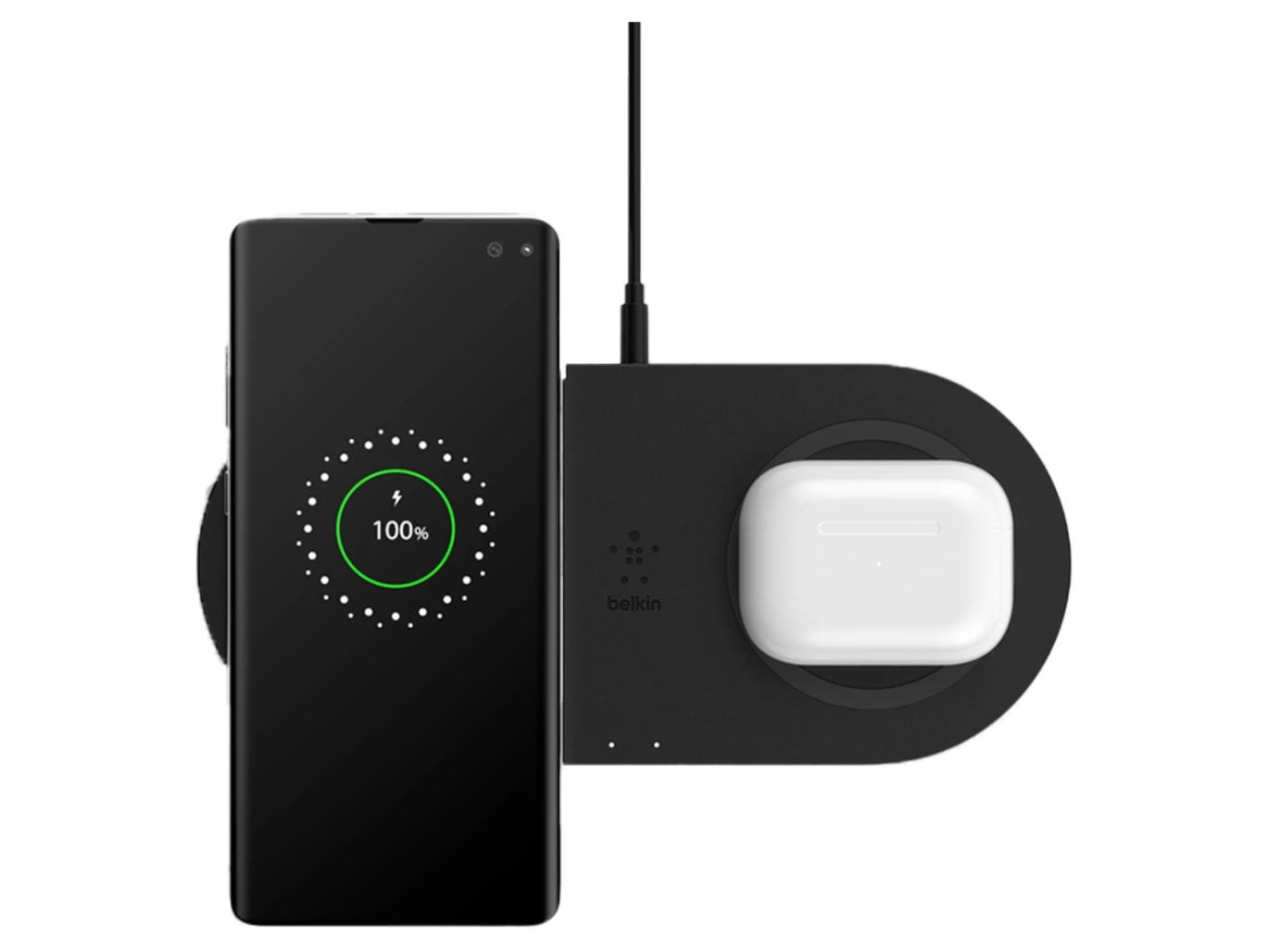 وسادات الشحن اللاسلكية المزدوجة من Belkin بقوة 10 وات