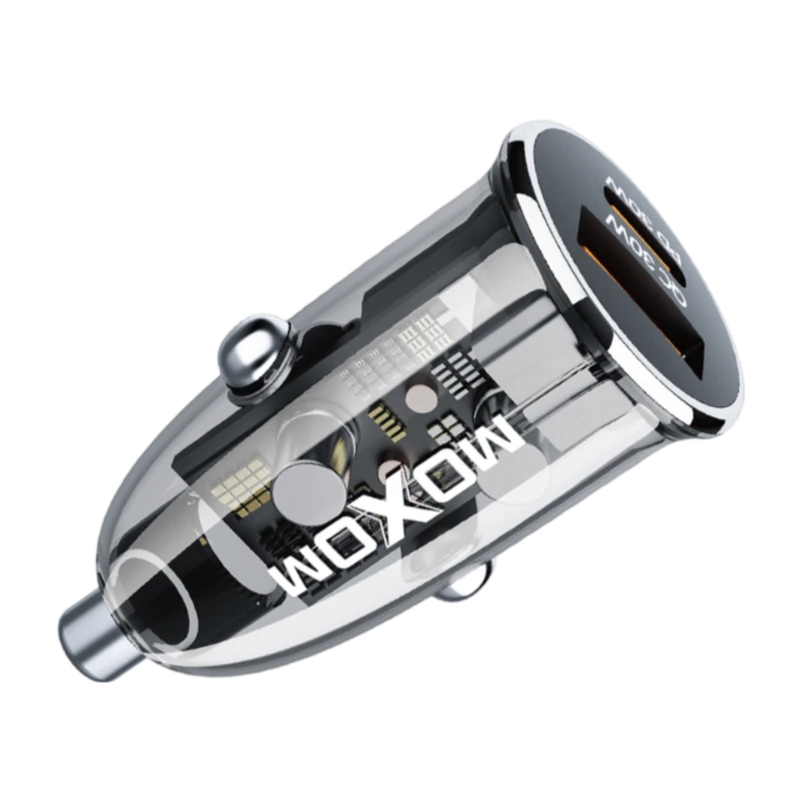شاحن السيارة الشفاف Moxom LX-VC803