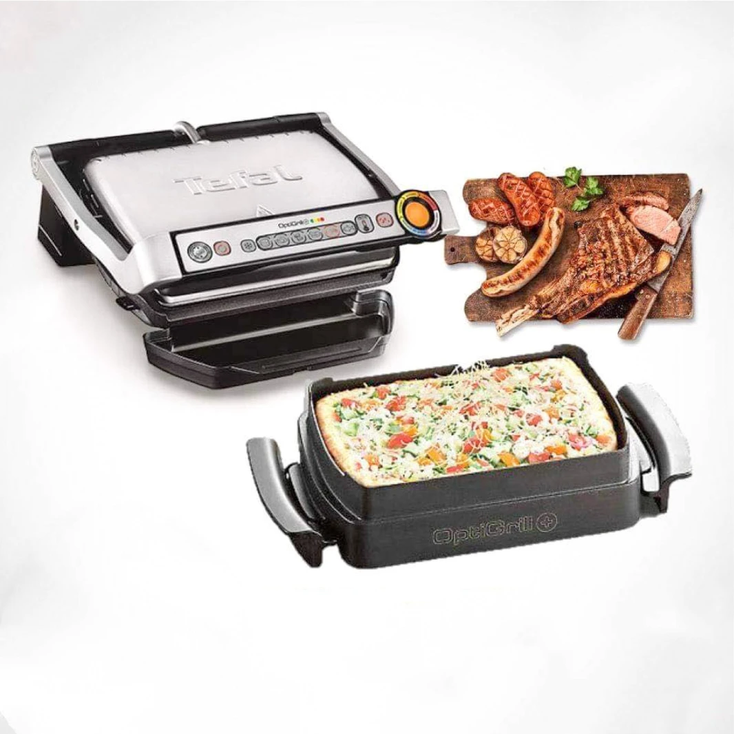Tefal OptiGrill GC715D28 تيفال شواية أوبتي جريل لطهي وشي الوجبات المت