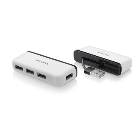 Belkin F4U021bt 4-Port Tavel Hub - White