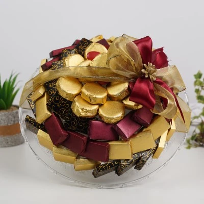 Jubran Chocolate Gift Plate 35d