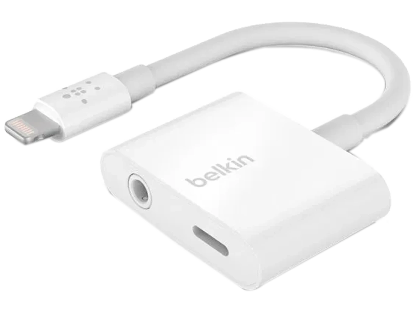 كابل وشاحن Belkin RockStar Lightning إلى 3.5 ملم للصوت