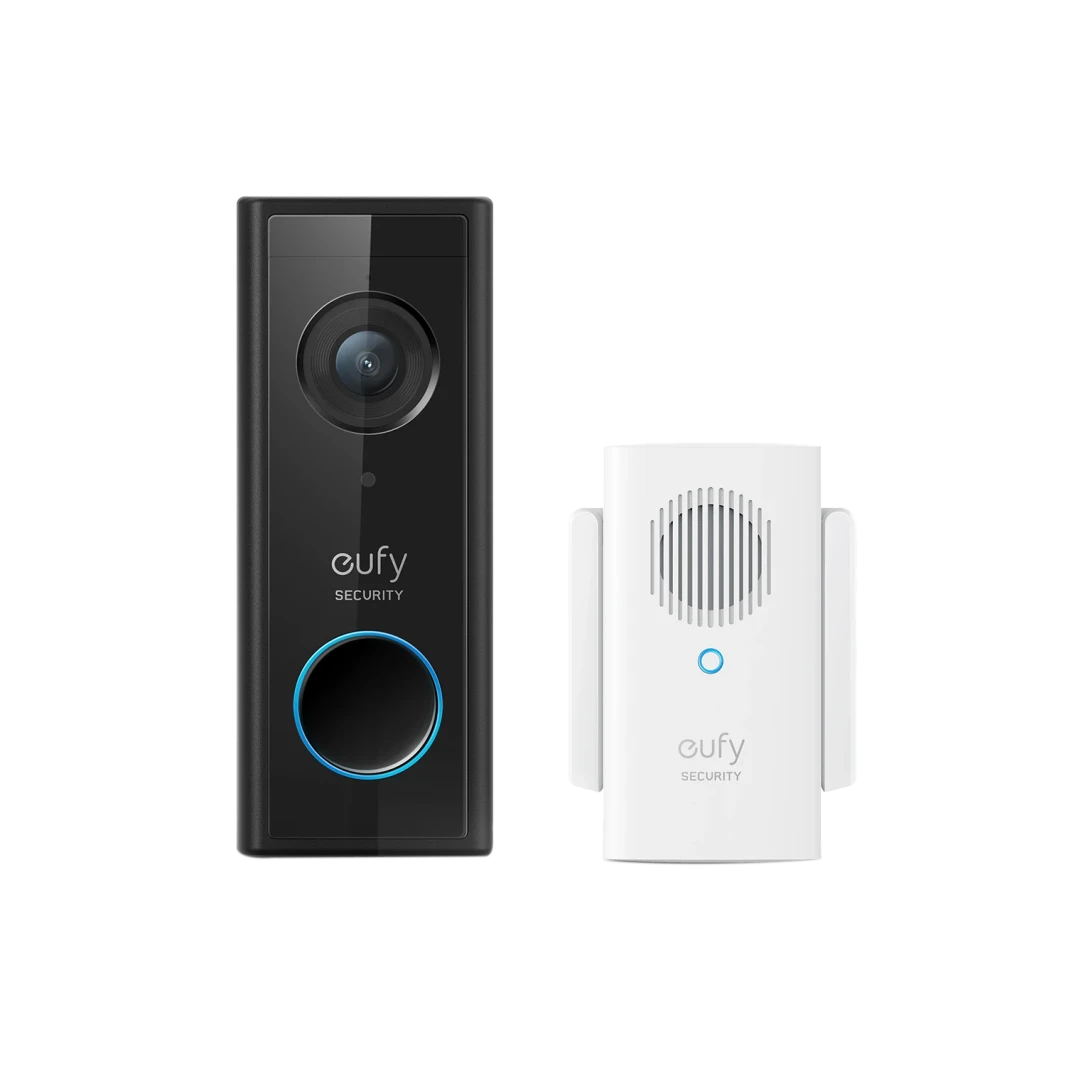 جرس باب فيديو يعمل بالبطارية من Eufy مع عرض 1080 بكسل