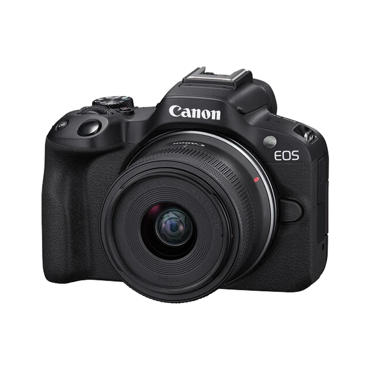 Canon EOS R50 4K Video Mirrorless Camera with RF-S 18-45mm Content Creator Kit