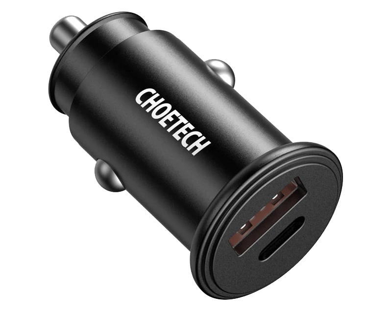 Choetech TC0006 Dual Fast PD 3.0 Port Car Charger 30W