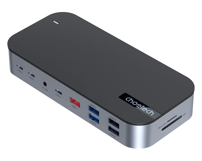 محطة إرساء Choetech HUB-M52 متعددة المنافذ 15 في 1 من النوع C