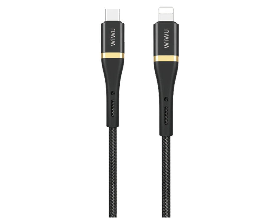 كابل بيانات WiWU ED-103 Elite من النوع C إلى Lightning بطول 1.2 متر