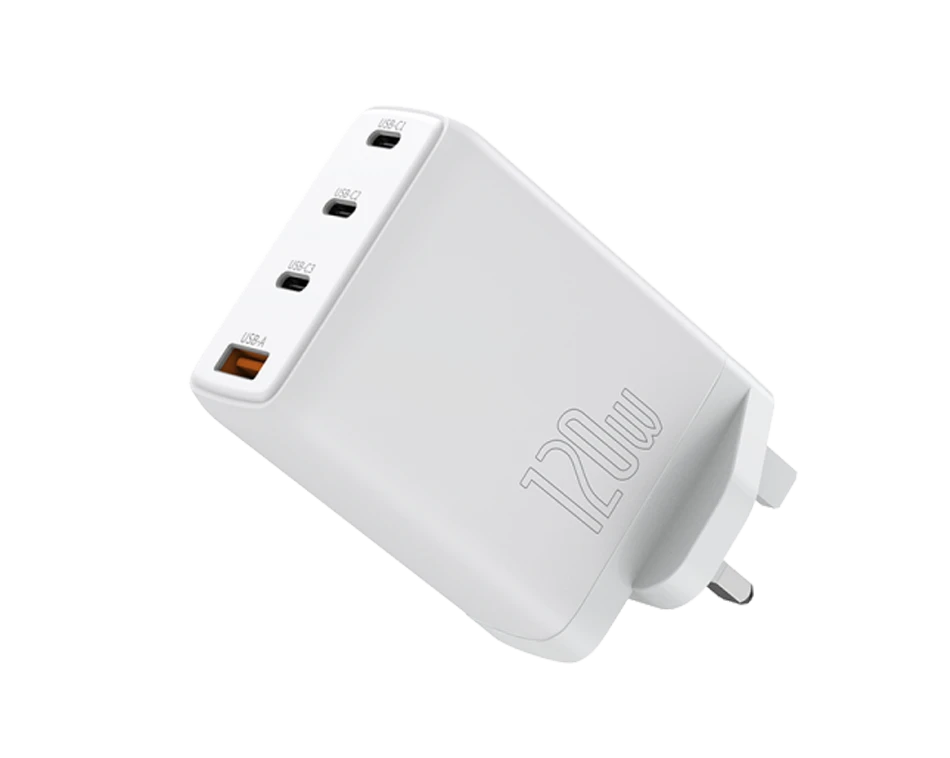 شاحن WiWU Mini GaN السريع بقوة 120 وات PDX3 + QC3.0
