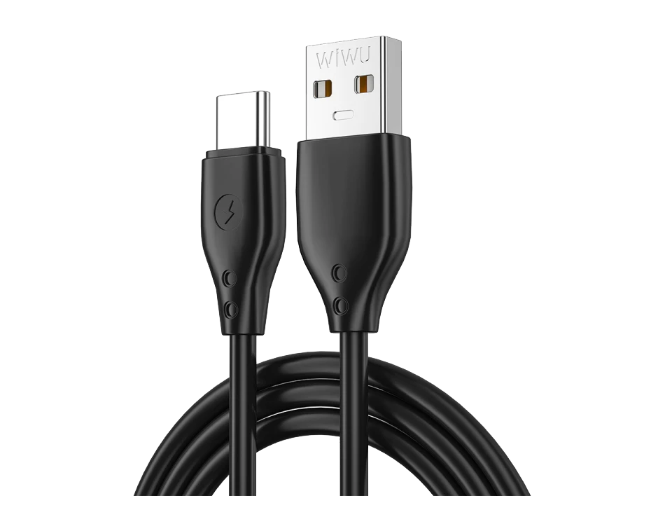كابل WiWU Wi-C001 Pioneer Series USB-A إلى Type-C بقوة 27 وات بطول 1.2 متر