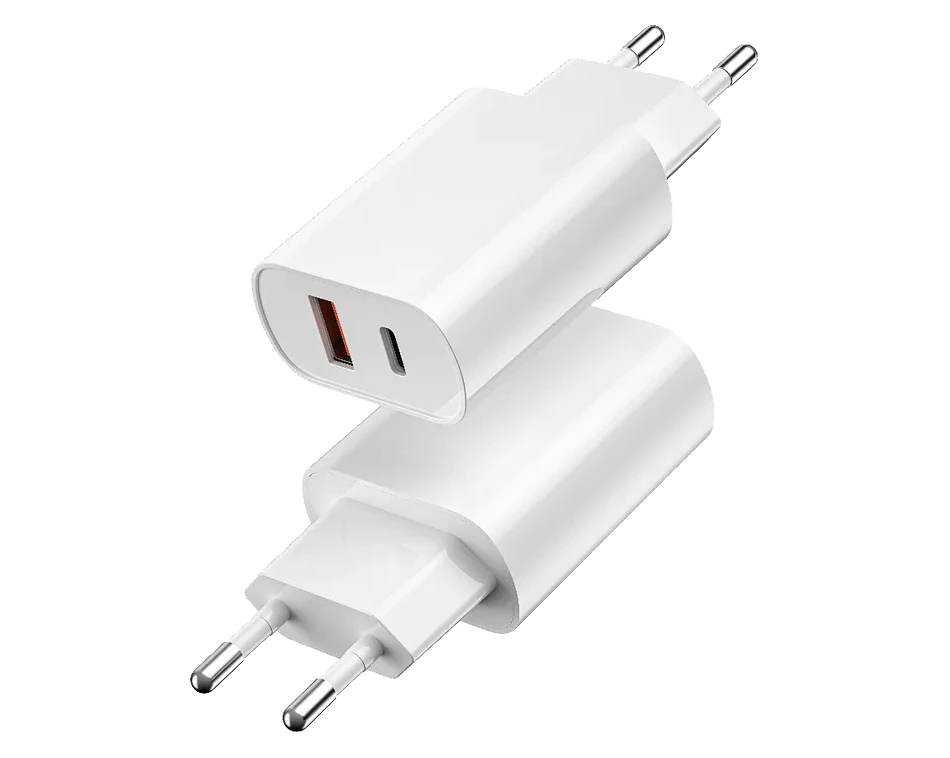 شاحن WiWU Wi-U003 بمنفذ USB A مزدوج، قابس الاتحاد الأوروبي