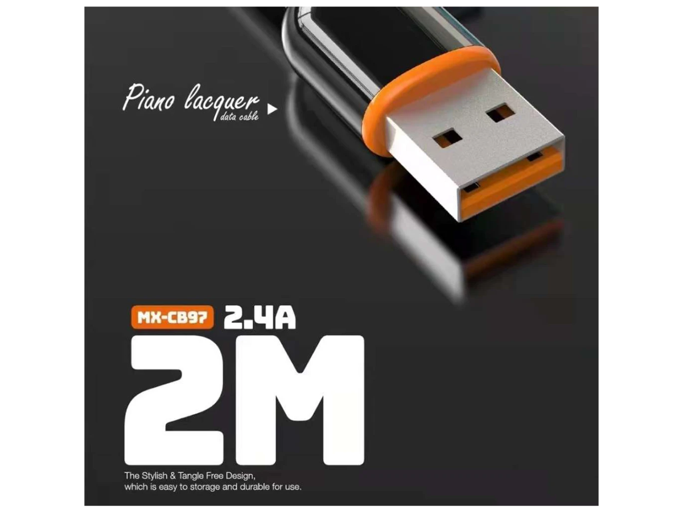 كابل بيانات مطلي بالورنيش البيانو من Moxom MX-CB97