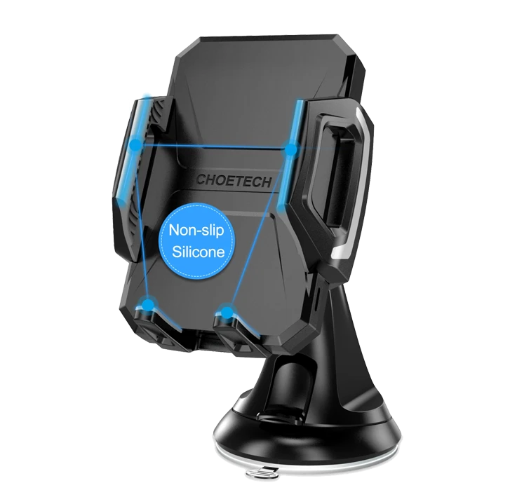 شاحن سيارة لاسلكي سريع وحامل Choetech T521-F بقوة 15 وات