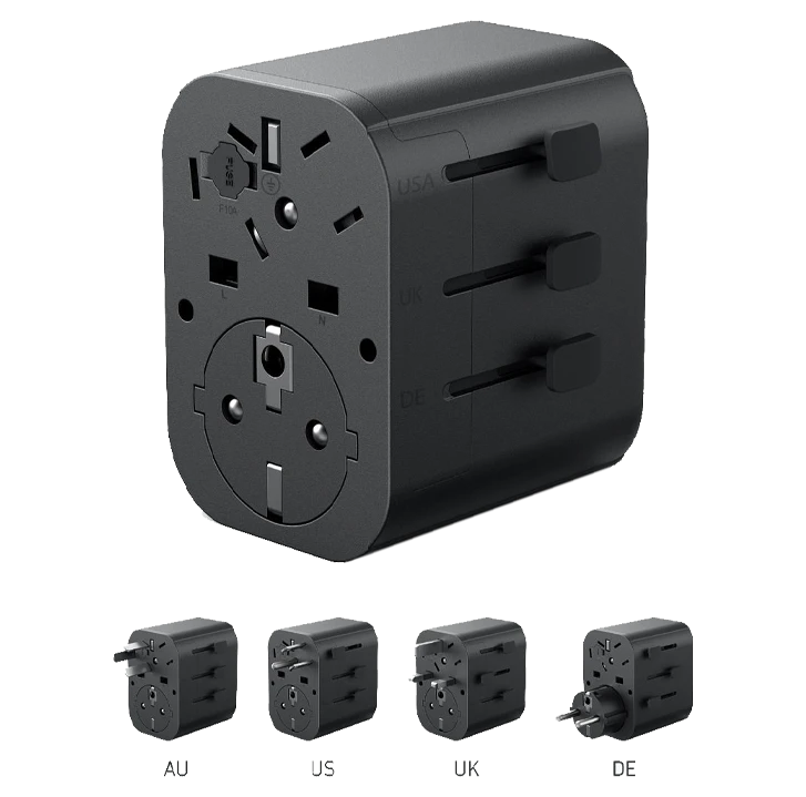 محول سفر Anker PowerExtend بقوة 30 وات مع شاحن من النوع C