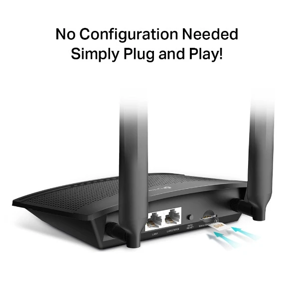 TP-Link MR100 | راوتر N 4G LTE لاسلكي بسرعة 300 ميجابت في الثانية