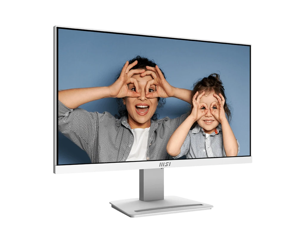 شاشة MSI PRO MP253W مقاس 25 بوصة FHD | 100 هرتز | مسطحة | IPS | مكبر صوت | HDMI / DisplayPort | أبيض