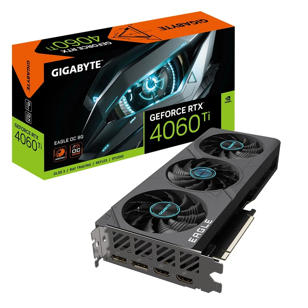 بطاقة رسوميات Gigabyte GeForce RTX 4060 TI Eagle OC 8GBGV-N406TEAGLE OC-8GD