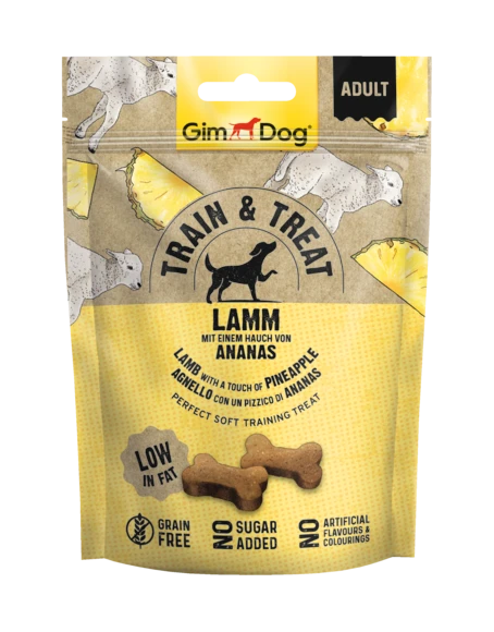GimDog Train and Treat - Lamb and Pineapple 125g