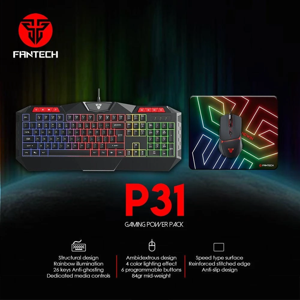 مجموعة الطاقة المخصصة للألعاب FANTECH P31