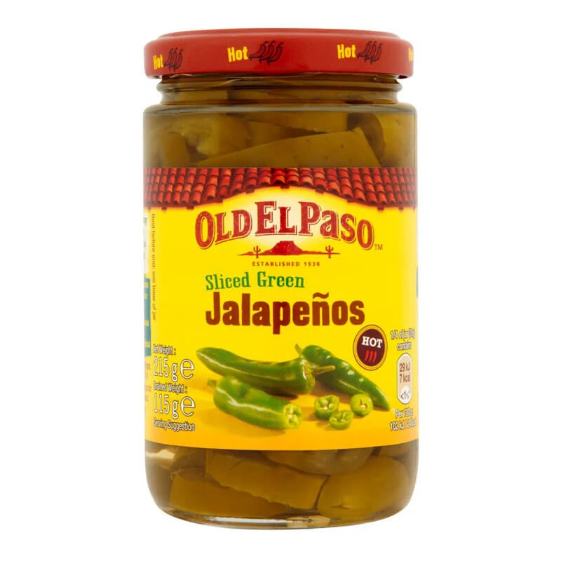 Old El Paso Sliced Green Jalapenos 215g