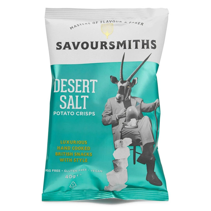 Savoursmithes Desert Salt Potato Crisps 40g
