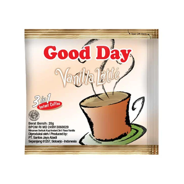 Good Day 3 in 1 Instant Coffee Vanilla Latte 20g