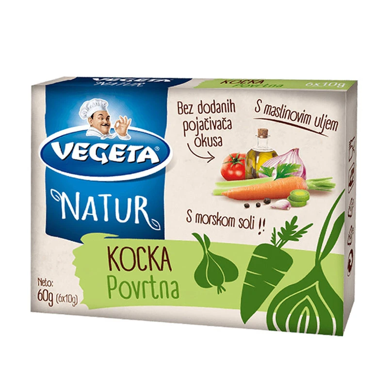 Podravka Vegeta Natur Vegetable Bouillon Cubes 10g x 6