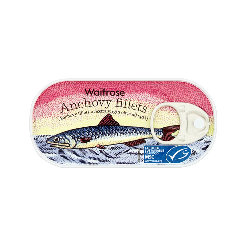 Waitrose Anchovy Fillets In Olive Oil 50g