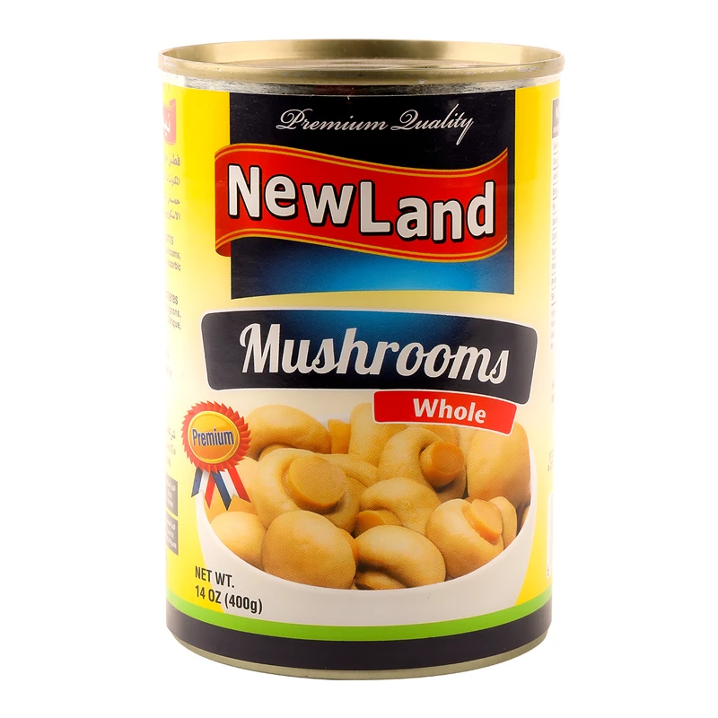 New Land Whole Mushrooms 425g
