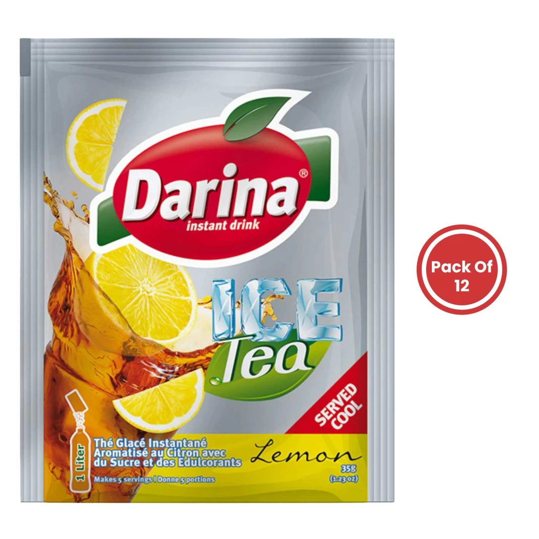 Darina Instant Iced Tea Powder Lemon Light 25g 12pcs
