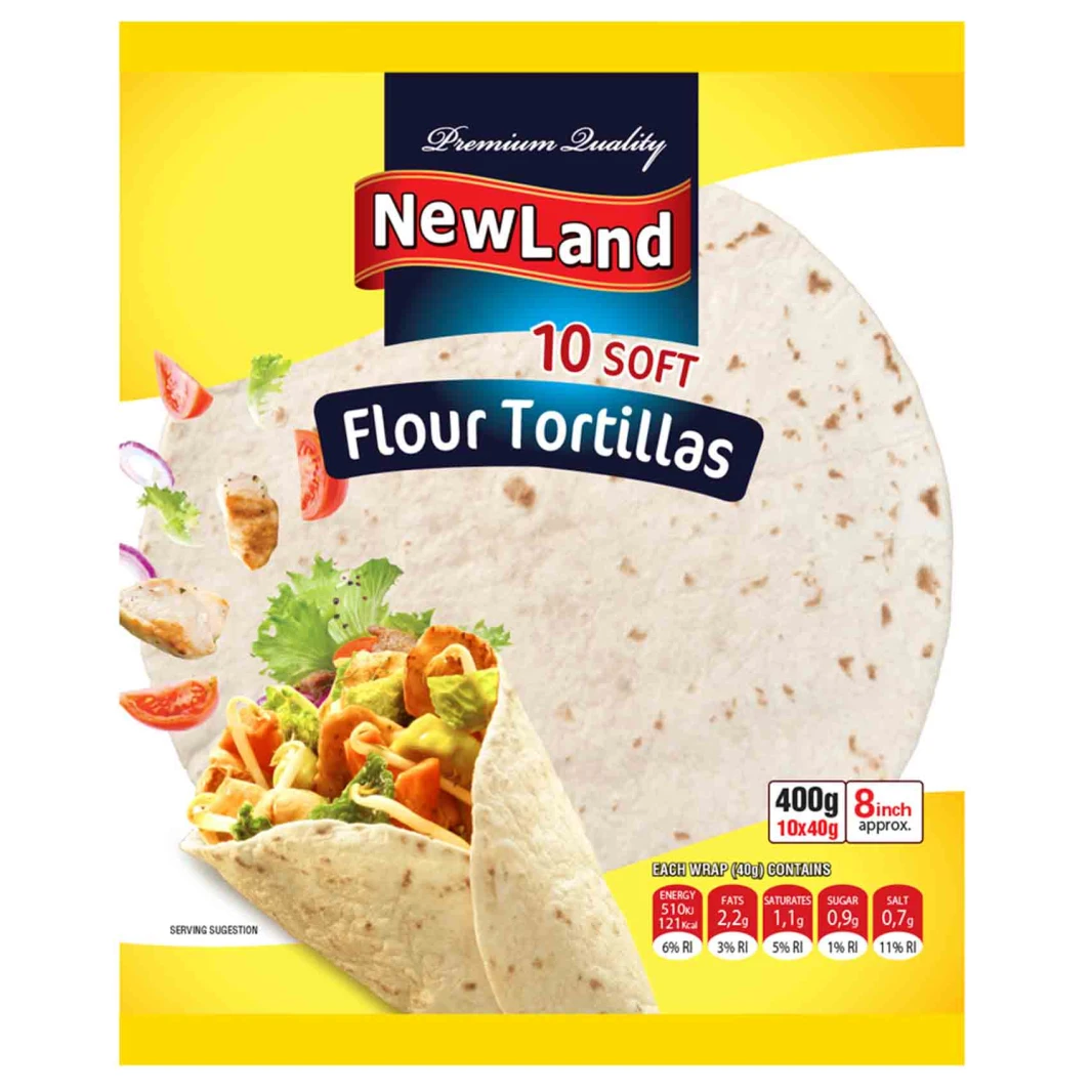 Newland Tortillas 8 Inch 10 Pack