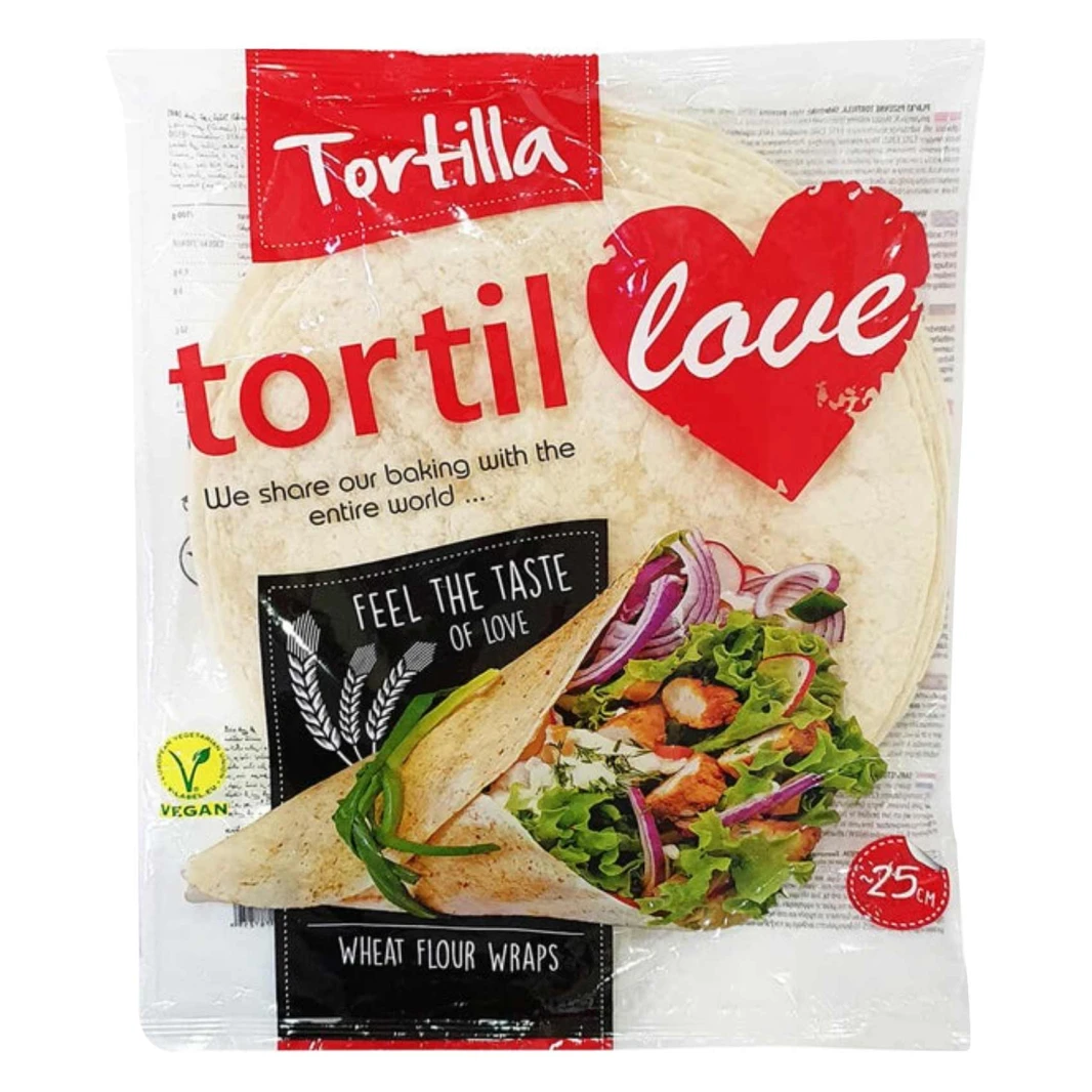 Whole wheat flour tortilla 25 cm 600 g 10 pieces