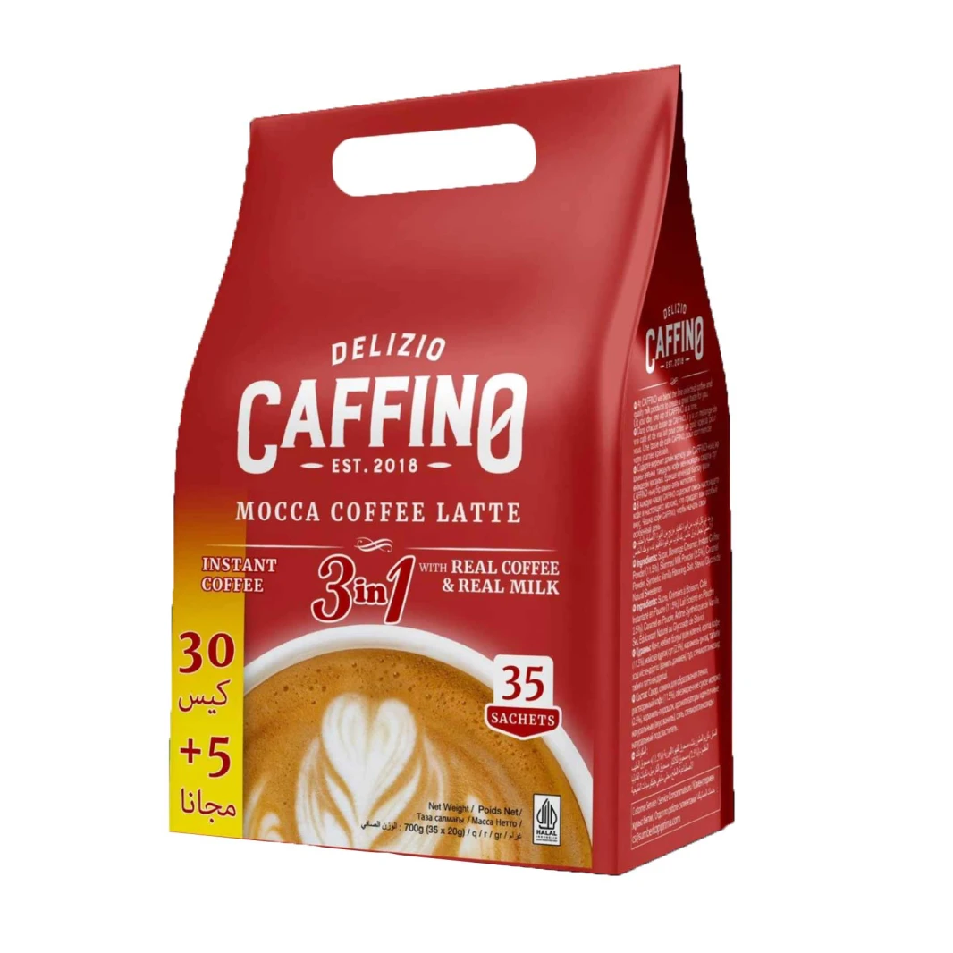 Delizio Caffeino Coffee Cup Latte 3 in 1 Mocha 20g 35pcs
